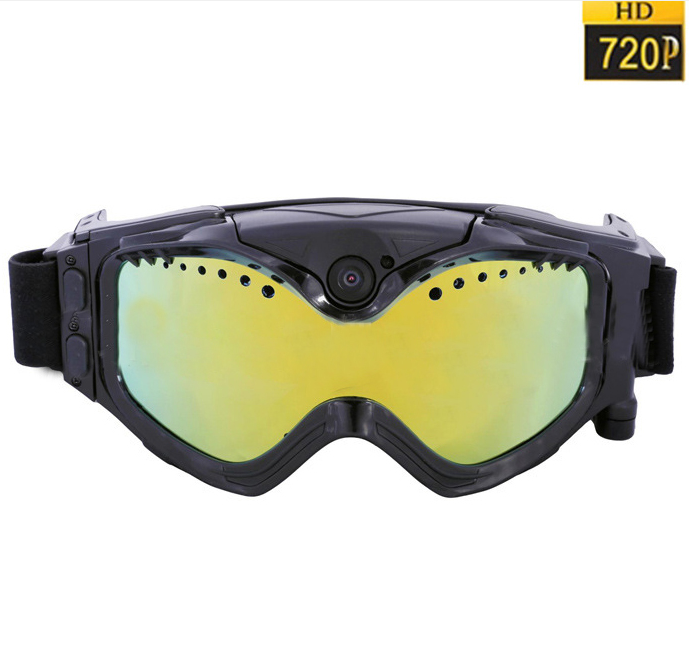 Anti-Fog Sports Glasses with HD 720P 30 fps Camera rechargeable 1020 mAH battery