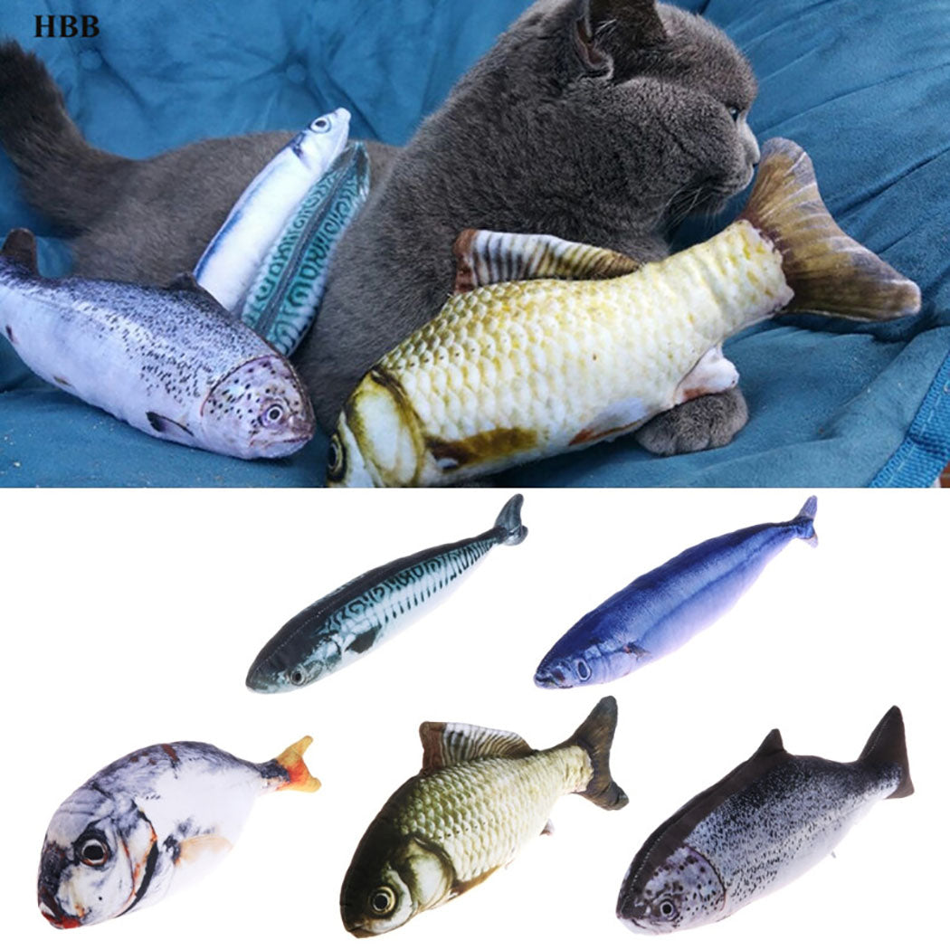 Creative Fish Shape Pet cat dog Toy 20cm