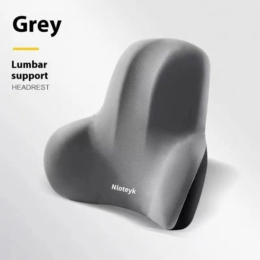 Car Memory Foam Headrest & Waist Cushion