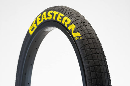 Eastern Bikes Throttle Series 20-Inch 100 PSI BMX Tire (Black & Yellow Logo 2.3")