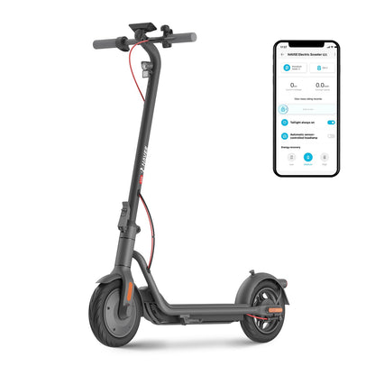 NAVEE Electric Scooter V25600W Motor MAX Power 19 MPH & 15.5 Miles Range &10 Pneumatic Foldable Lightweight Electric Scooter for College Student Gift for Scooter Enthusiasts