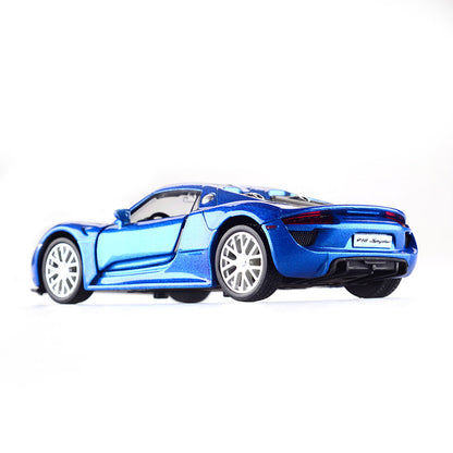1:36 Porsche 918 Model Car with Opening Doors
