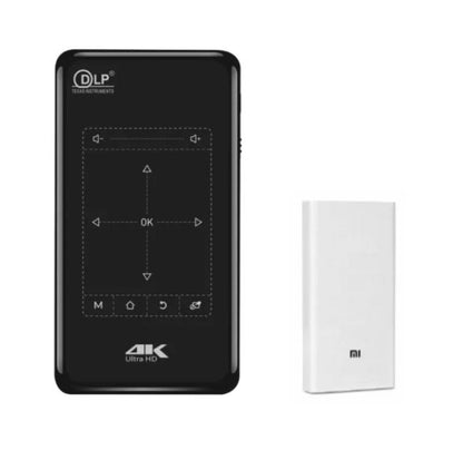 DLP Android 6.0 Portable Projector 4K HD 2gb 16gb storage 4k capability with RC NETFLEX YOUTUBE APP