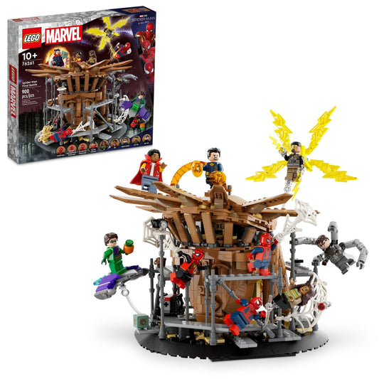 LEGO Marvel Spiderman Final Battle 76261 Building Toy Set Marvel Collectible Based on The Climax of The Spider-Man: No Way Home Movie Multiverse Marvel Playset with 3 Versions of Spider-Man