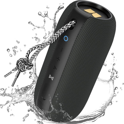Monster S320 Bluetooth Speaker Portable Bluetooth Speaker 40W True Wireless Speaker360° Stereo Sound EffectIPX7 Waterproof Speaker 32 Hour Playing TimeSuitable for Outdoor Speaker Black