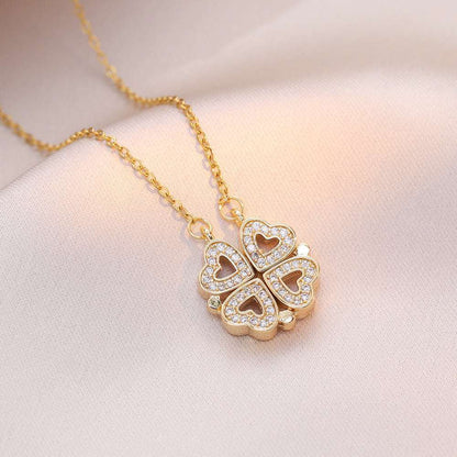 Heart Clover Necklace (One Piece)
