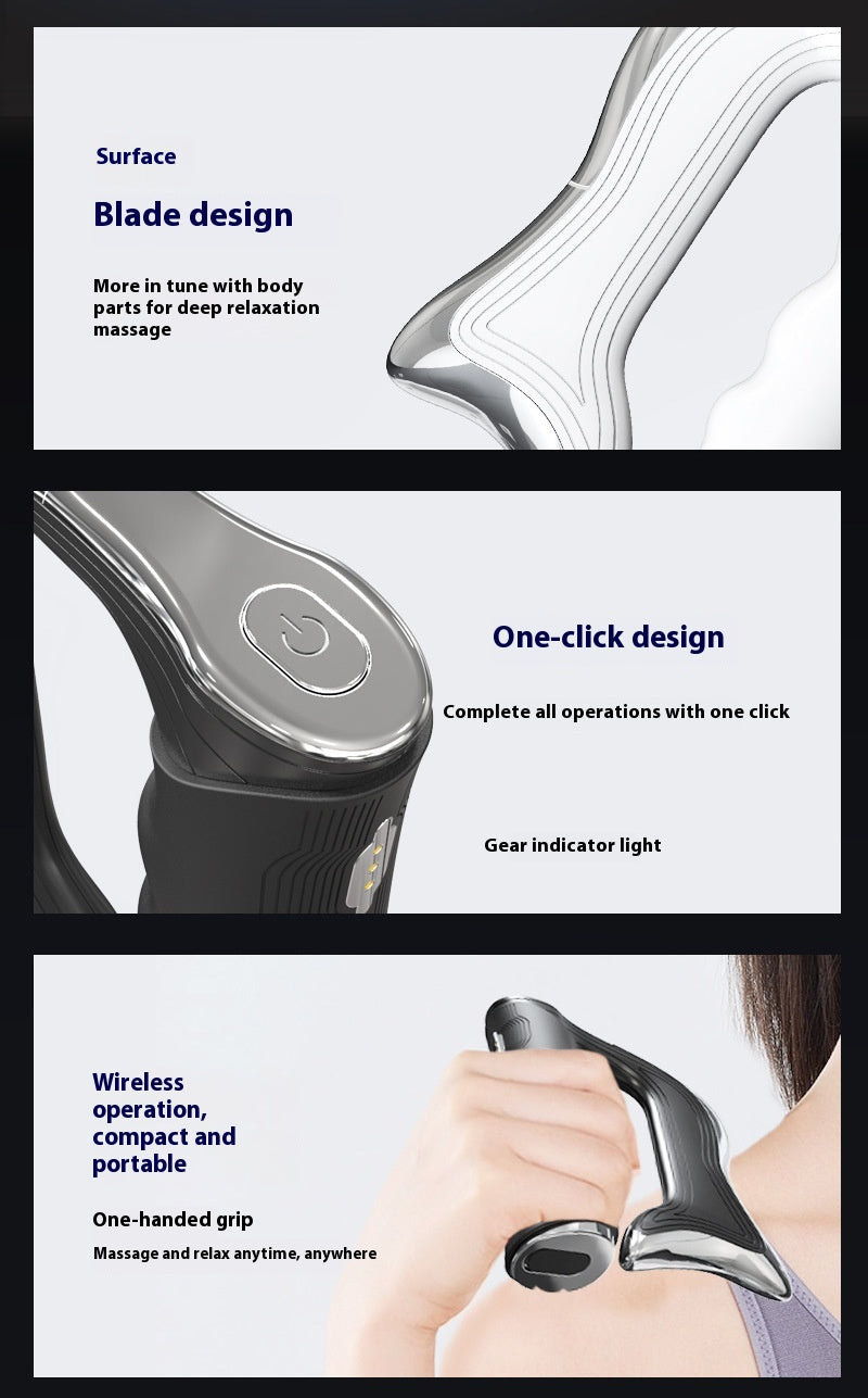 Portable Fascia Massage Tool Relieve muscle tension blood circulation USB