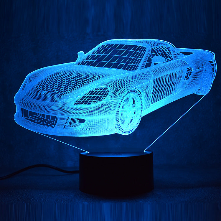 Porsche Sports Car 3D LED Night Light 7 colors