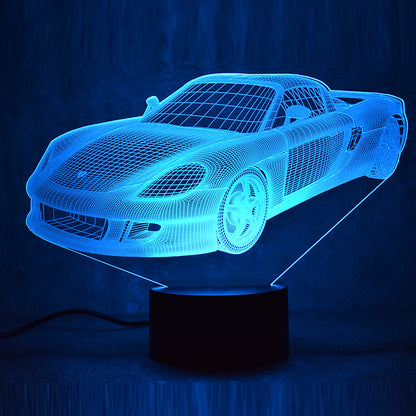Porsche Sports Car 3D LED Night Light 7 colors