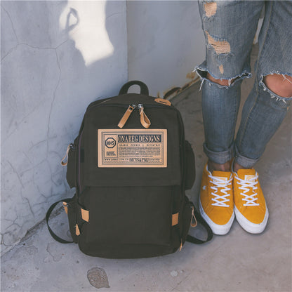 Canvas Couple Backpack bag travel multi colors
