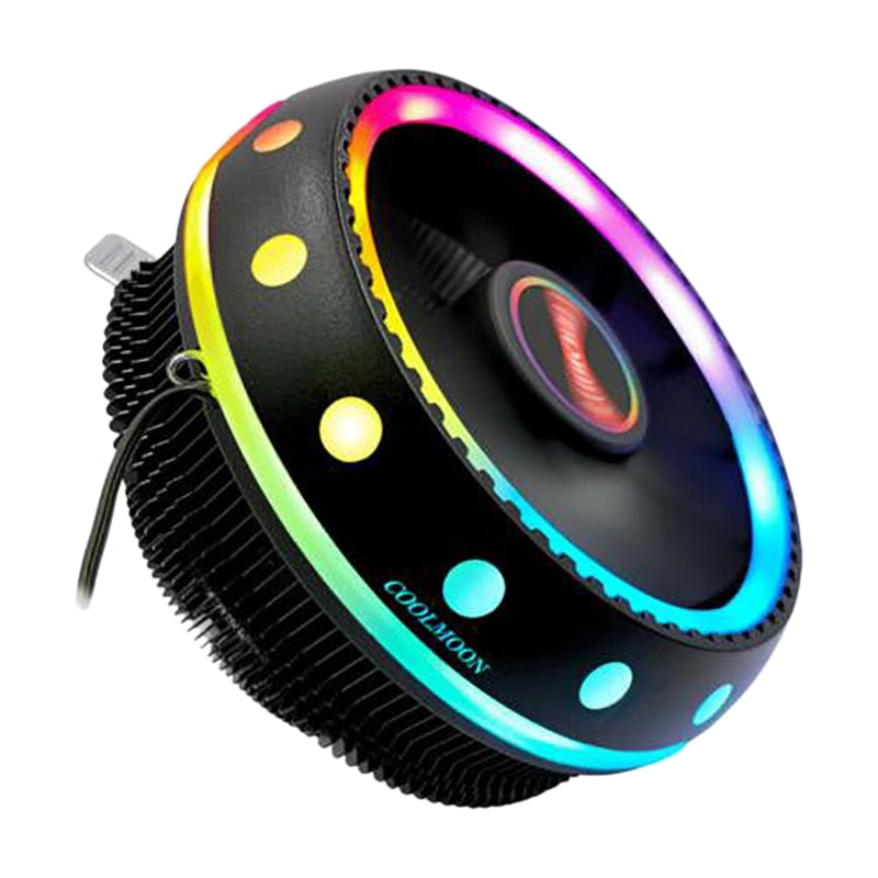 Cool Moon UFO RGB CPU Cooler for Quiet Desktop PCs