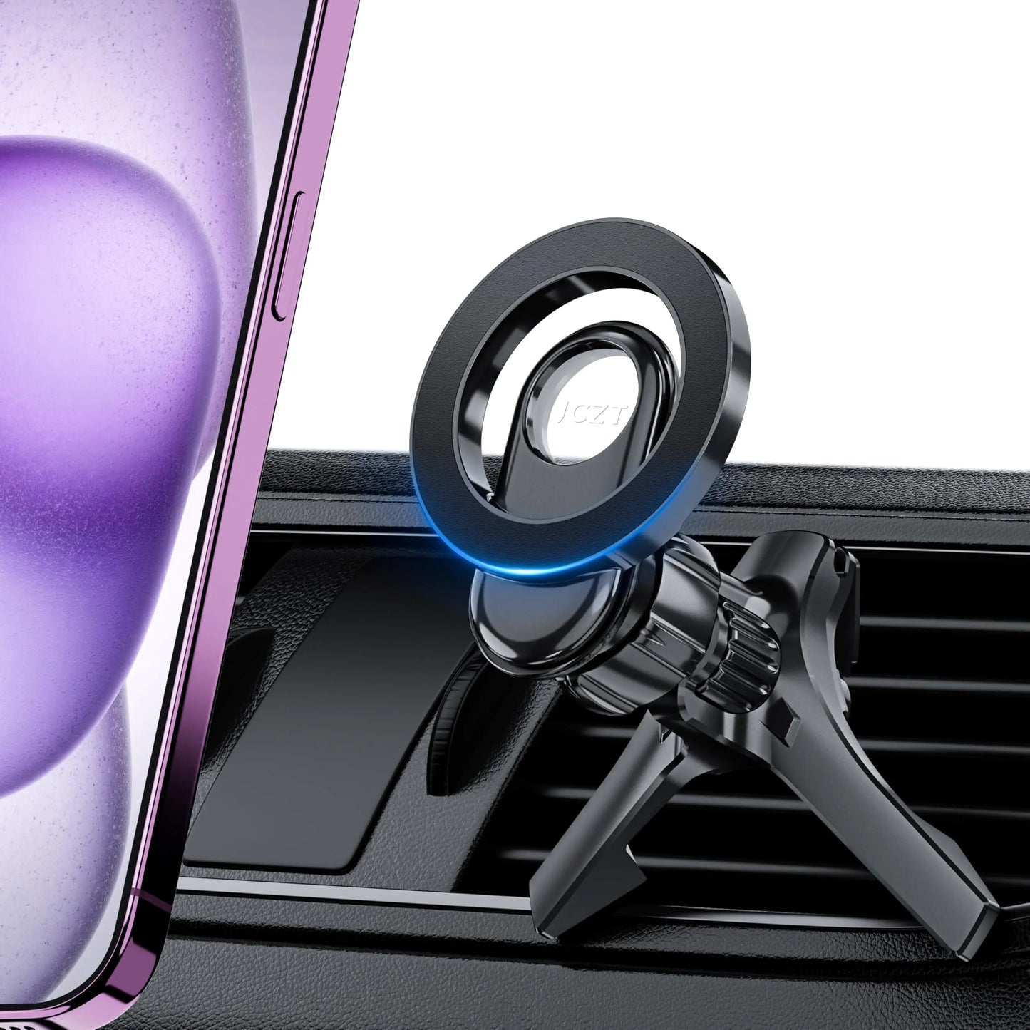 Car Phone Holder for Car Vent for Magsafe Car Mount Magnetic Car Phone Mount Phone Mount for Car Android Air Vent Phone Holder Car Compatible with iPhone 16 15 14 13 Pro Max Plus
