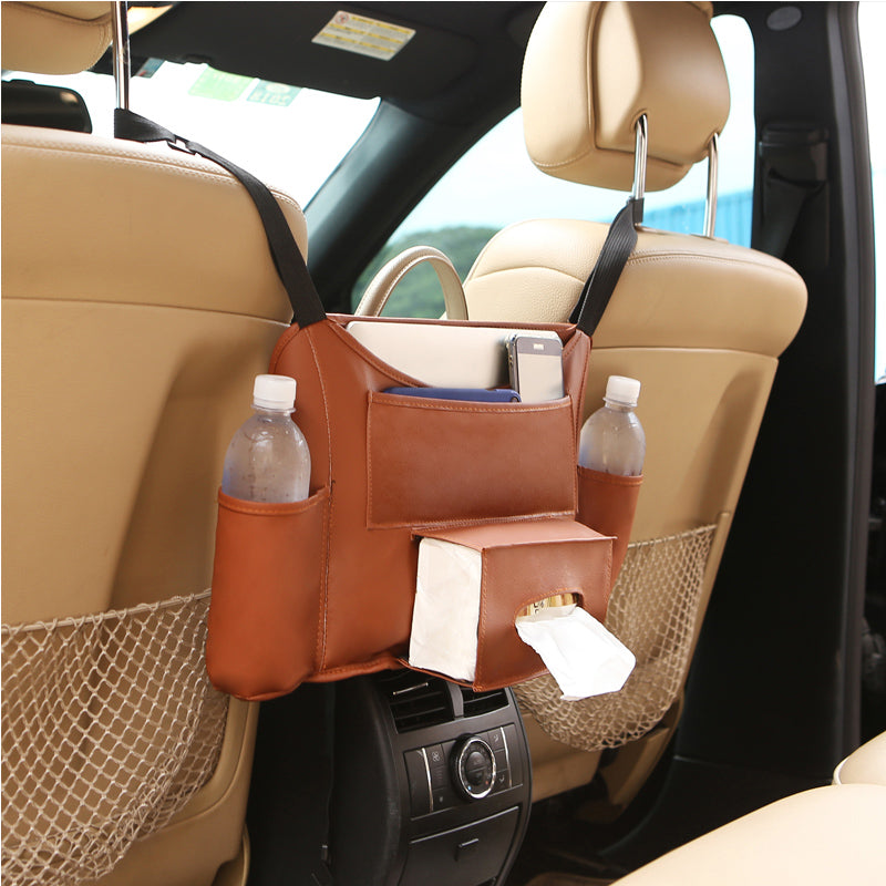 Car Seat Back Storage Organizer with Cup and Phone Holder 26x40cm