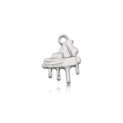 Cute DIY Music Series Violin Guitar Note keychain pendant necklace