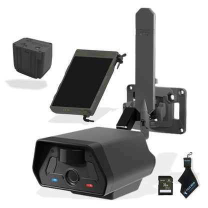 TACTACAM Defend Cellular Security Camera - No WiFi Required - Motion Activated Wireless Camera - Motion Detection - Includes Solar Panel Rechargeable Battery SD Card and Microfiber Cleaning Cloth
