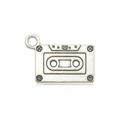 Cute DIY Music Series Violin Guitar Note keychain pendant necklace