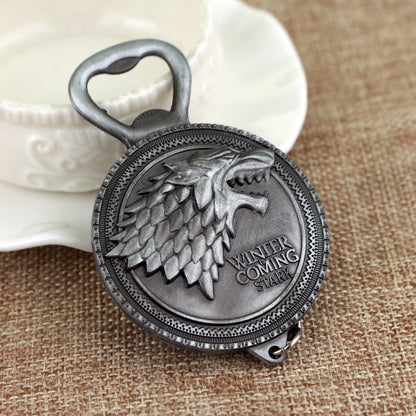 Game of Thrones Keychain with Bottle Opener