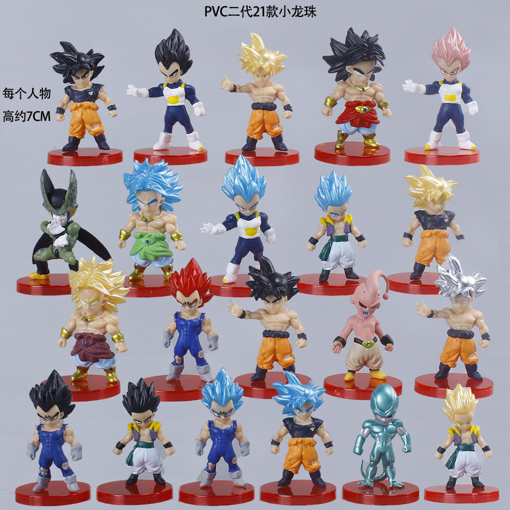 21 Dragon Ball Super Figures Set - Goku, Vegeta, Broly