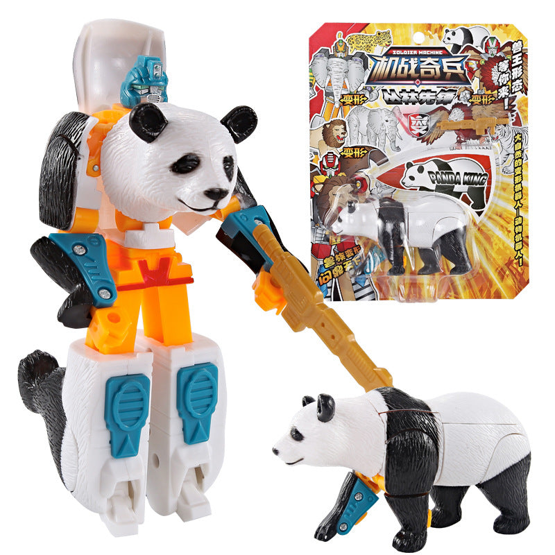 Child kid Animal Robot Toys: Lion, Tiger, Eagle Transforming Set