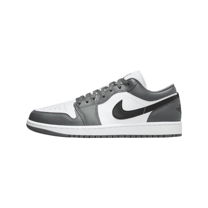 Jordan Mens 1 Low White/Black-Iron Grey (553558 152) - size 8
