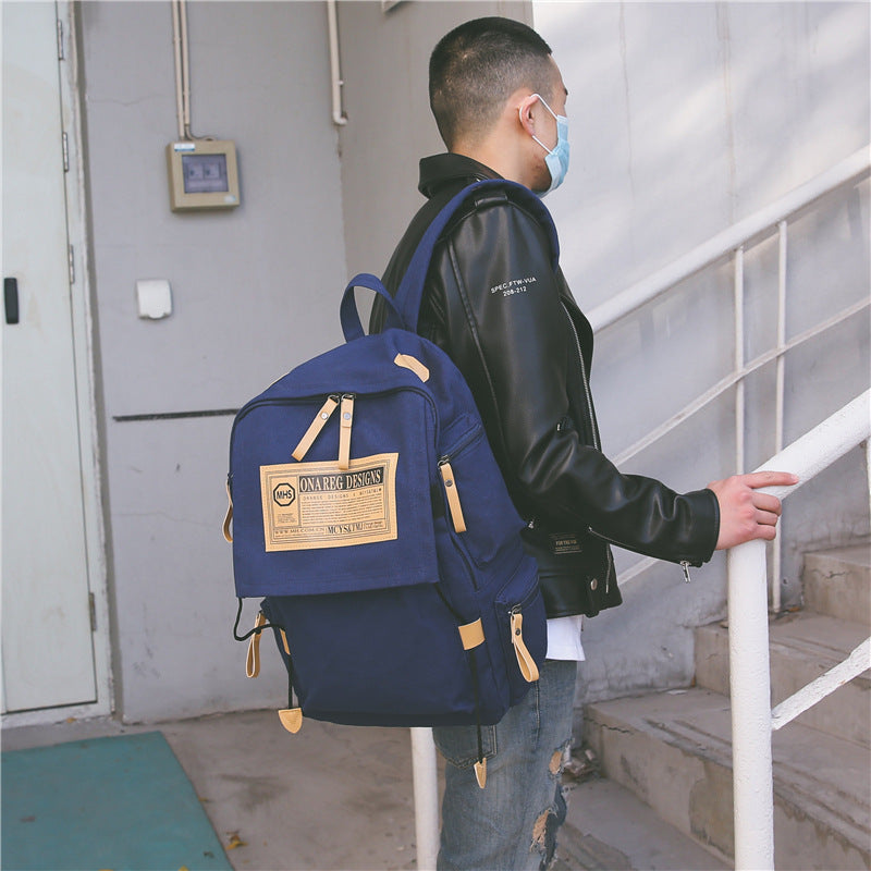 Canvas Couple Backpack bag travel multi colors