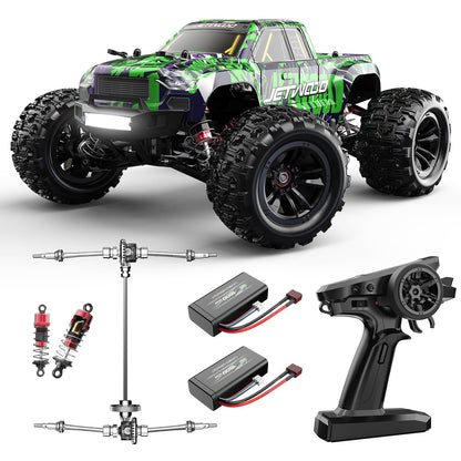 Jetwood 1/16 Fast Remote Control Car for Adults Electric 4WD RTR RC Cars High Speed RC Truck Gifts for Boys Max 38 kph Offroad RC JC16W with 2 Batteries