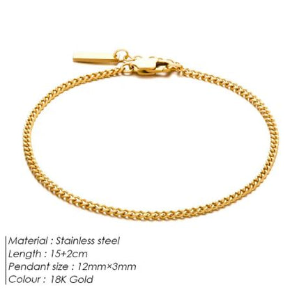 Men's Stainless Steel Titanium Steel Bracelet birthday valentine gift