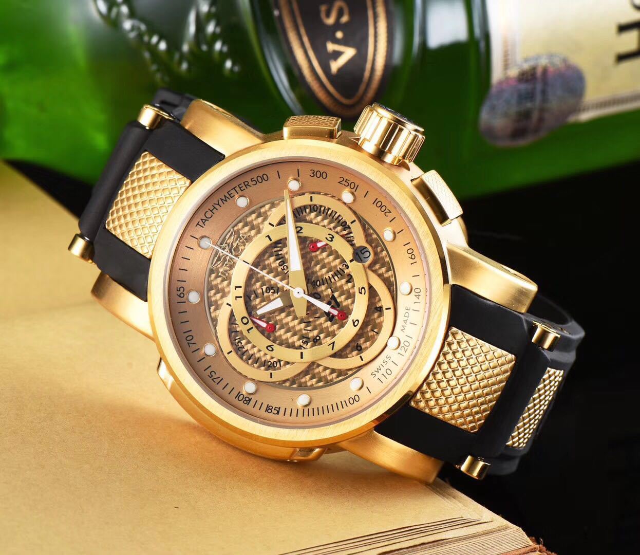 INVICTA Luxury Quartz Watch by Japanese Miyota Citizen quartz movement