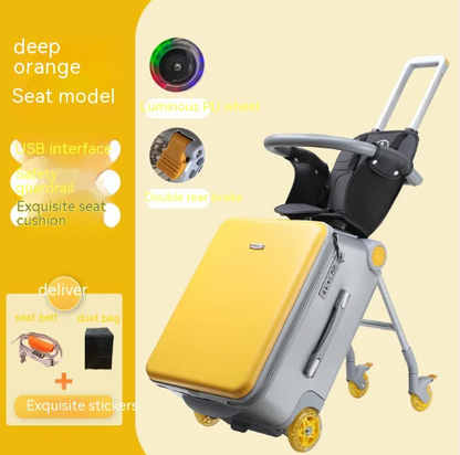 Kid Baby Ride-On Travel Trolley Suitcase 20inch