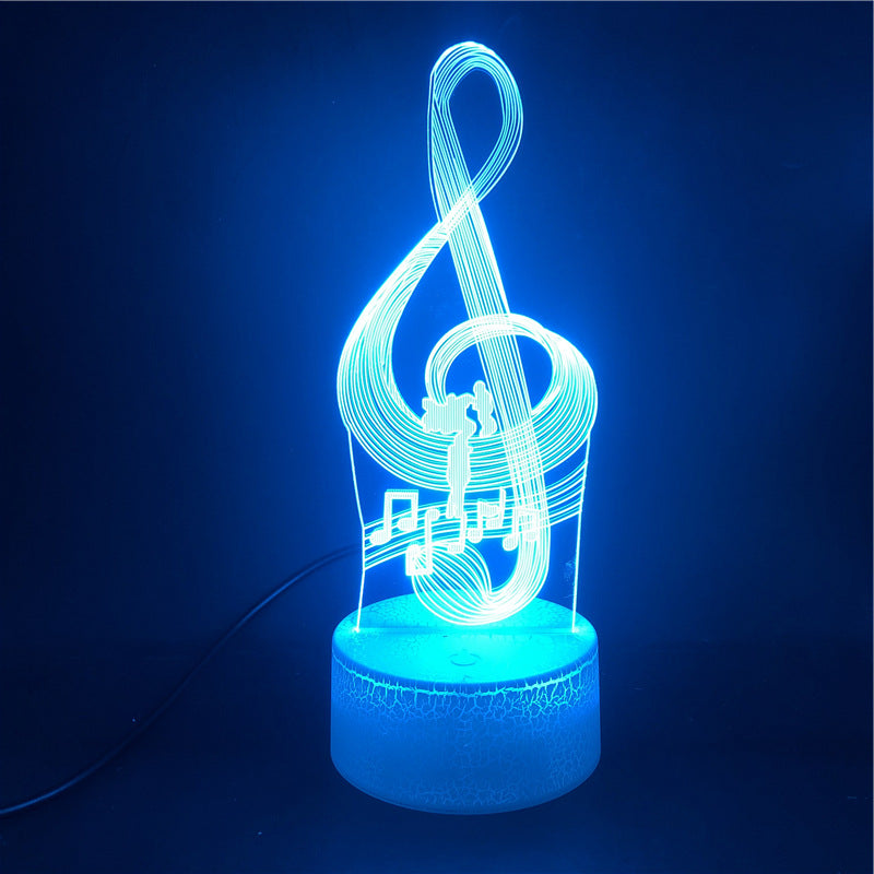 3D Guitar + other Musical instruments Model Night Light with USB and Battery
