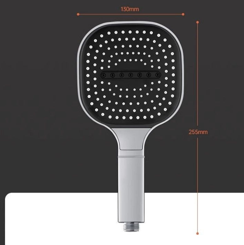 High pressure turbo Square Shower Head 3 spray modes