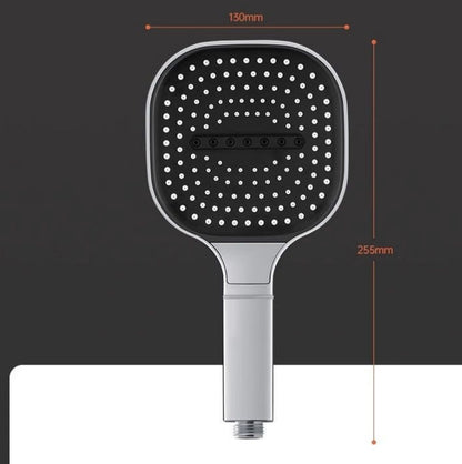 High pressure turbo Square Shower Head 3 spray modes