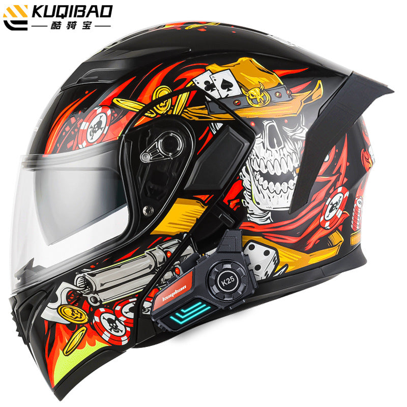 Cool Ride Anti-Fog Dual Lens Bluetooth Motorcycle Helmet