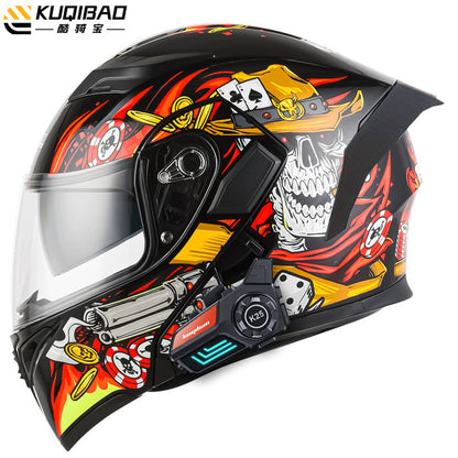Cool Ride Anti-Fog Dual Lens Bluetooth Motorcycle Helmet
