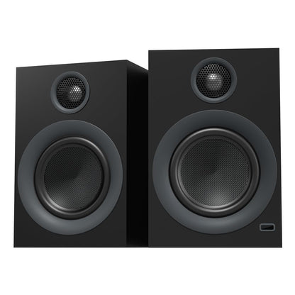 ABRAMTEK X20 Powered Bluetooth Bookshelf Speakers aptX HD Bluetooth USB & AUX Input Sub Out (Pair)