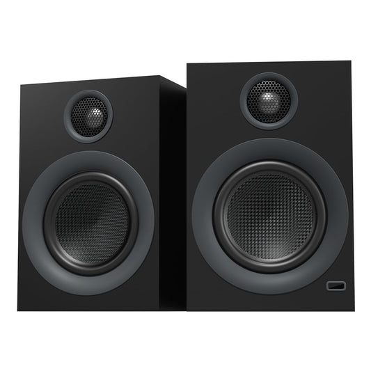 ABRAMTEK X20 Powered Bluetooth Bookshelf Speakers aptX HD Bluetooth USB & AUX Input Sub Out (Pair)