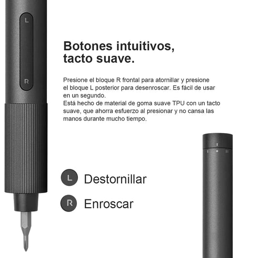 Xiaomi Electrical Precision Screwdriver Kit Type-C Rechargeable 2 Gear Torque 400+ Screw S2 Steel Precision Bit