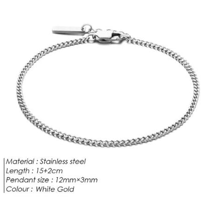 Men's Stainless Steel Titanium Steel Bracelet birthday valentine gift