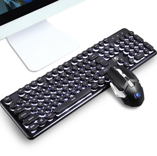 Wireless RGB Gaming Keyboard and Mouse Set mechanical