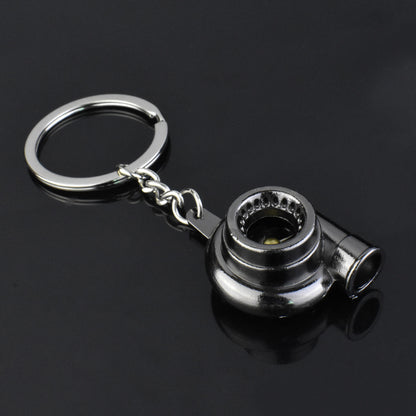 Metal Turbo turbocharger Engine Keychain Accessory