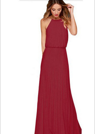 Pleated Sexy Dress Sleeveless Evening Gown woman women date couple party night clubbing nightclub