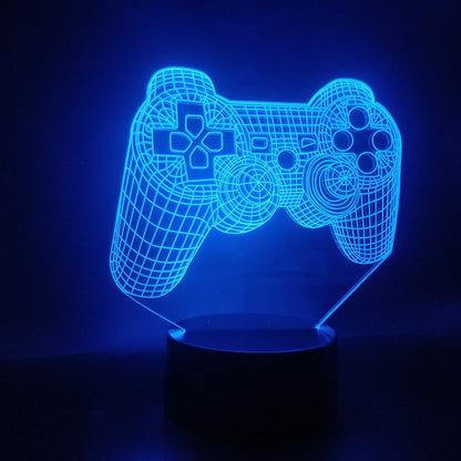 Custom 3D LED PlayStation Game Controller Joystick Touch Lamp