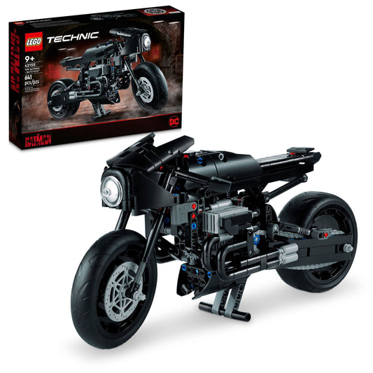 LEGO Technic The Batman – BATCYCLE Set 42155 Collectible Toy Motorcycle Scale Model Building Kit of The Iconic Super Hero Bike from 2022 Movie