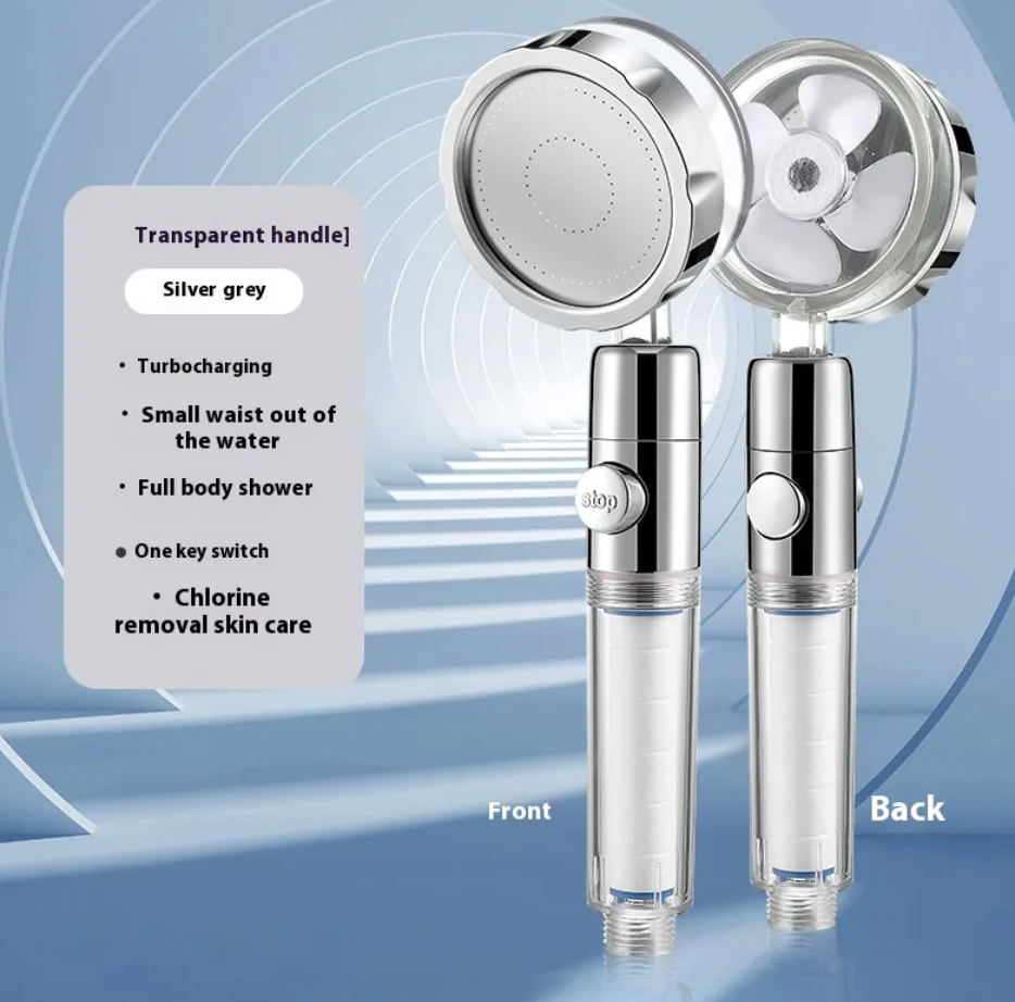 High pressure Turbo Handheld Shower head with filter