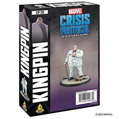 Marvel Crisis Protocol Miniatures Kingpin Character Pack-16 Pieces Unpainted by Atomic Mass-Board Games for Family-Adults and Kids Ages 14+ - Compatible with Marvel Crisis Protocol