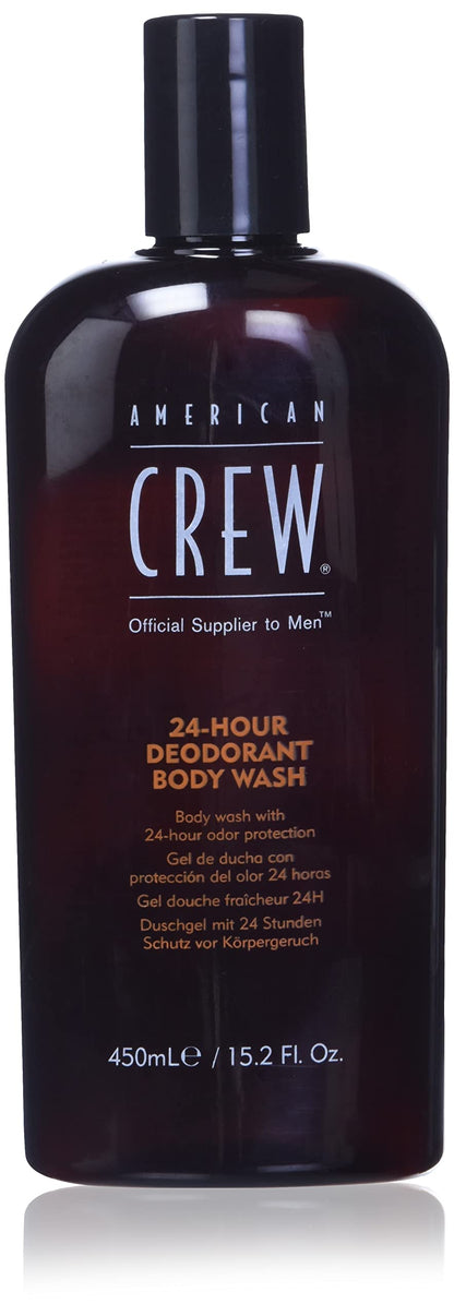 American Crew Mens Body Wash Body Wash with 24 Hour Odor Protection Deodorant Body Wash 15.2 Fl Oz