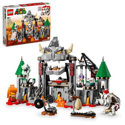 LEGO Super Mario Dry Bowser Castle Battle Expansion Set Buildable Game with Bowser Toy and 4 Super Mario Figures Collectible Playset Super Mario Toy for 8 Year Old Boys and Girls 71423