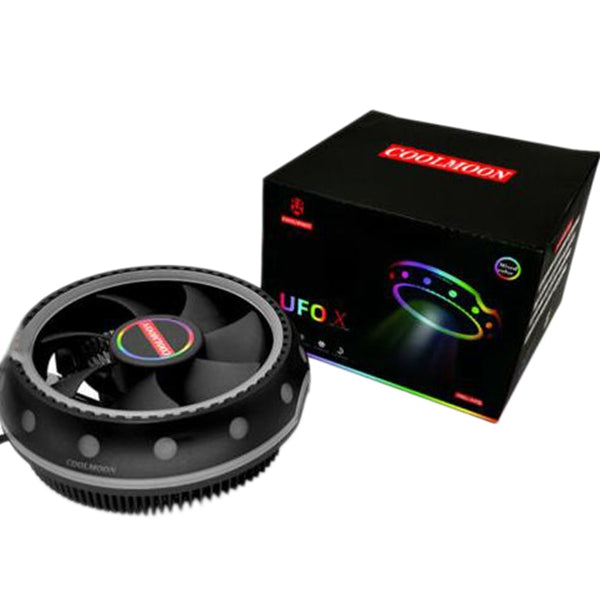 Cool Moon UFO RGB CPU Cooler for Quiet Desktop PCs