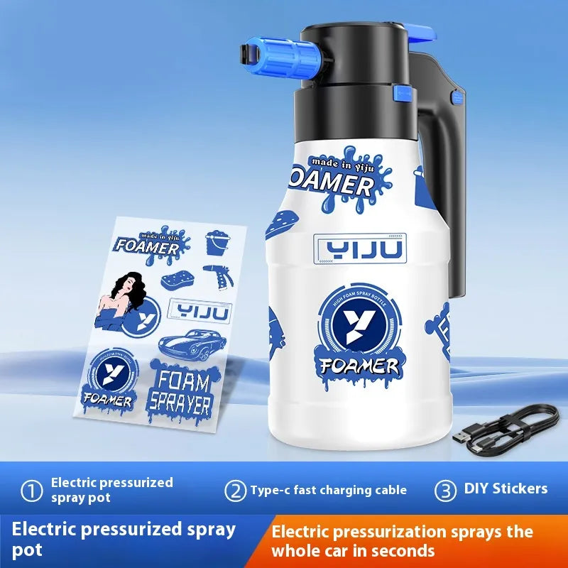 USB electric High-Pressure Car Wash Foam Sprayer bottle