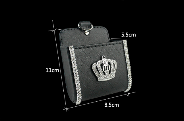 Diamond Crown Car Air Vent Phone Holder and Organizer
